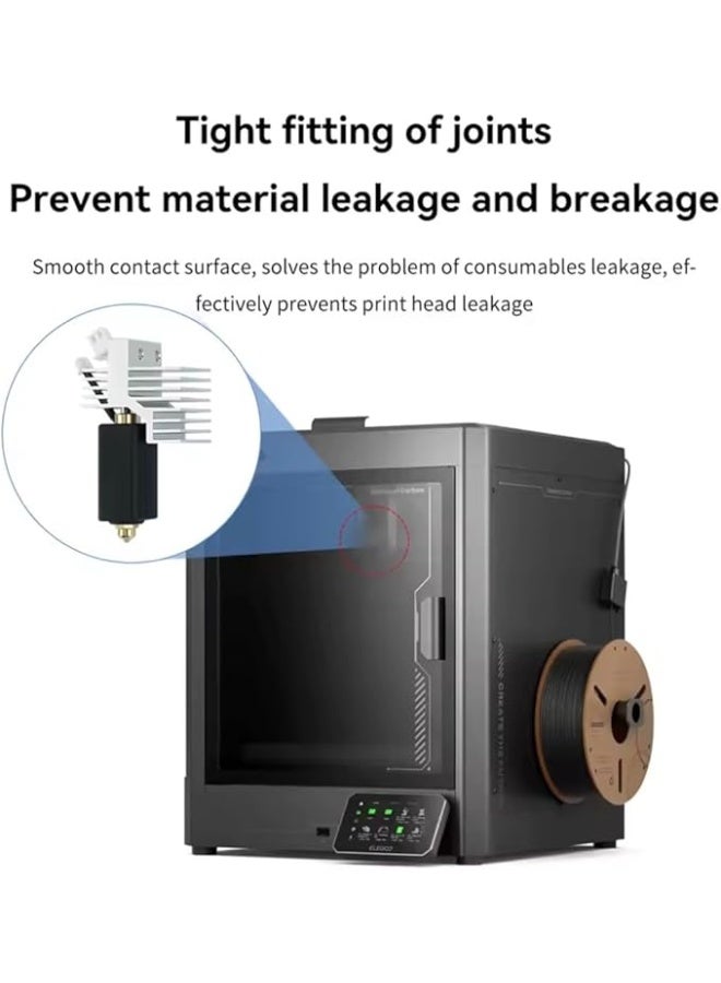 طقم رأس طباعة ساخن 0.4 مم متوافق مع رأس الطباعة الكربوني Centauri، فوهة نحاسية فولاذية صلبة، يناسب طابعة Elegoo Centauri. - Image 2